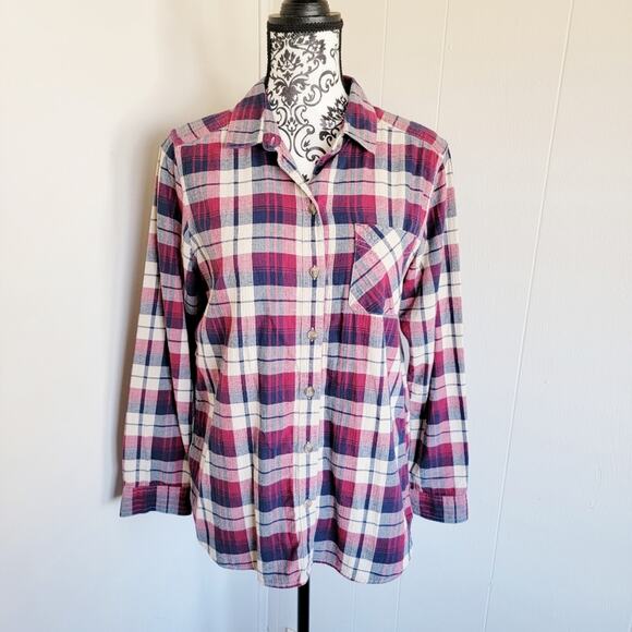 Eddie Bauer Tops - Eddie Bauer Plaid Button Down Shirt